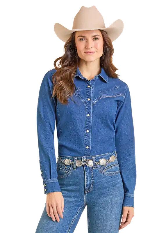Women's Panhandle Slim Snap Front Shirt #LWN2S05807 - WHITE LABEL