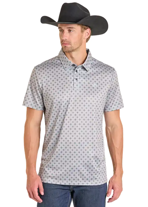 Men's Rock & Roll Cowboy Polo Shirt #BM51T07278