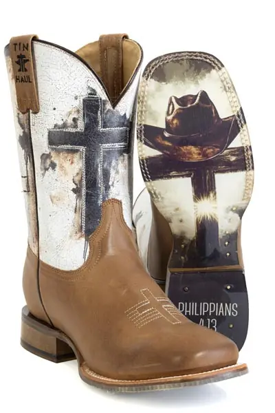 Men's Tin Haul Church Cross Western Boot #14-020-0077-0561