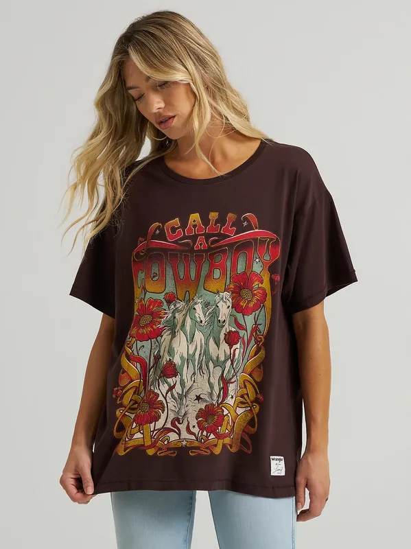Women's Wrangler Lainey Wilson Call A Cowboy T-Shirt #112373172