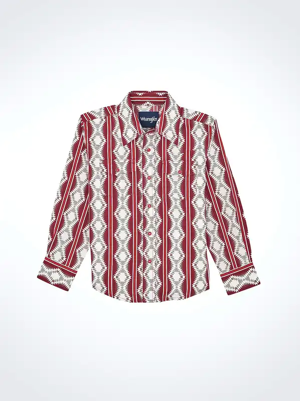 Boy's Wrangler Checotah Snap Front Shirt #112367719