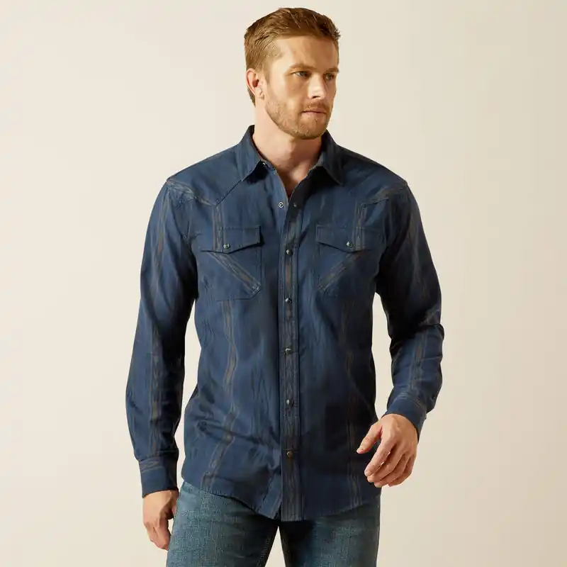 Men's Ariat Hansen Retro Fit Snap Front Shirt #10062225X