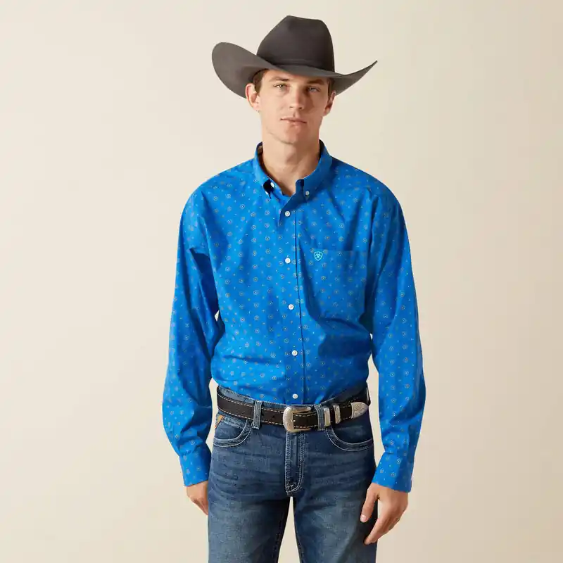 Men's Ariat Wrinkle Free Carter Classic Fit Button Down Shirt #10062226