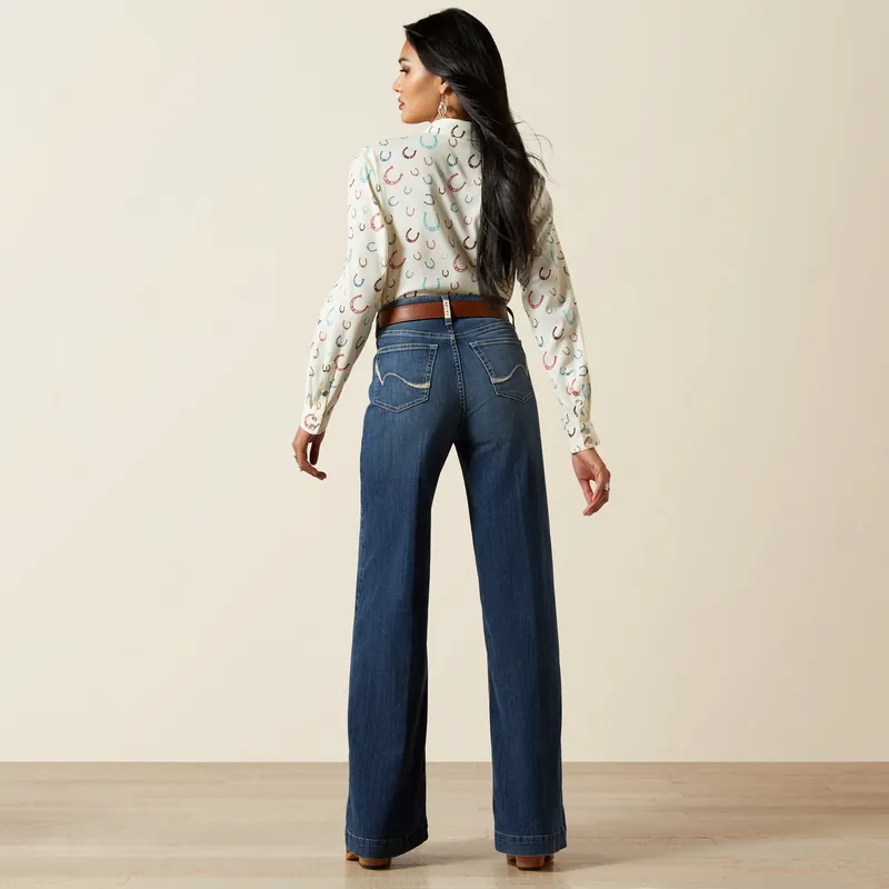 Women's Ariat Ultra High Rise Rosalie Wide Leg Jean #10061724