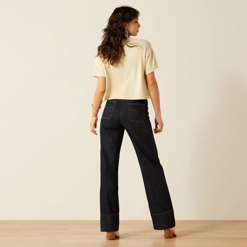 Women's Ariat Ultra High Rise Tomboy Western Utility Wide Leg Jean #10061760