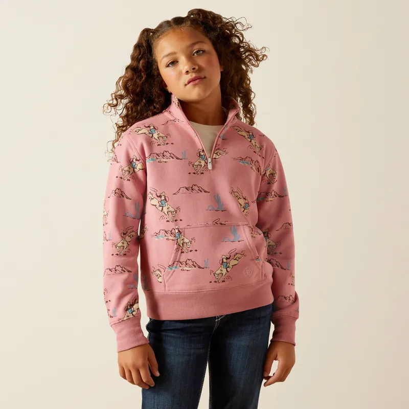 Girl's Ariat 1/4 Zip Sweatshirt #10062847