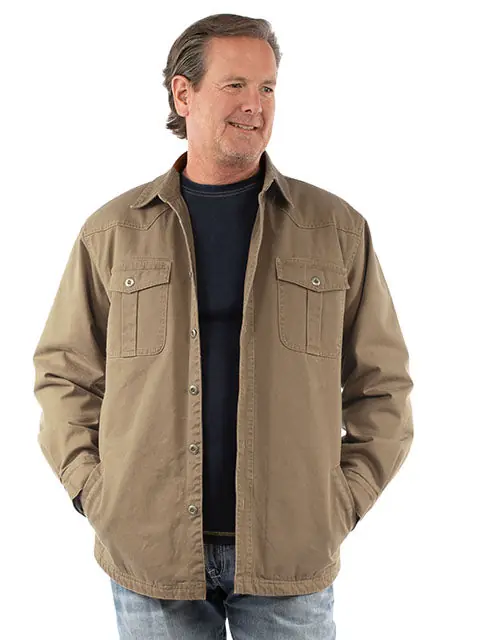 Men's Scully Sherpa Lined Canvas Jacket #5421 - WAHMAKER
