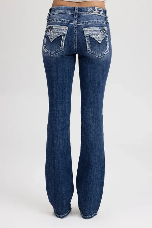 Women's Miss Me Bootcut Jean #M9520BL