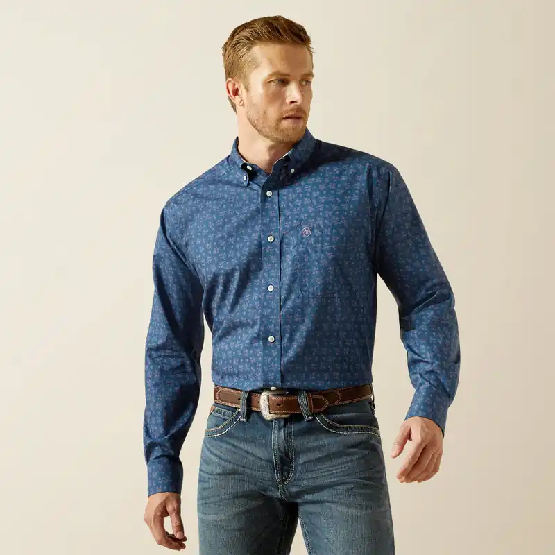 Men's Ariat Wrinkle Free Darwin Classic Fit Button Down Shirt #10062194