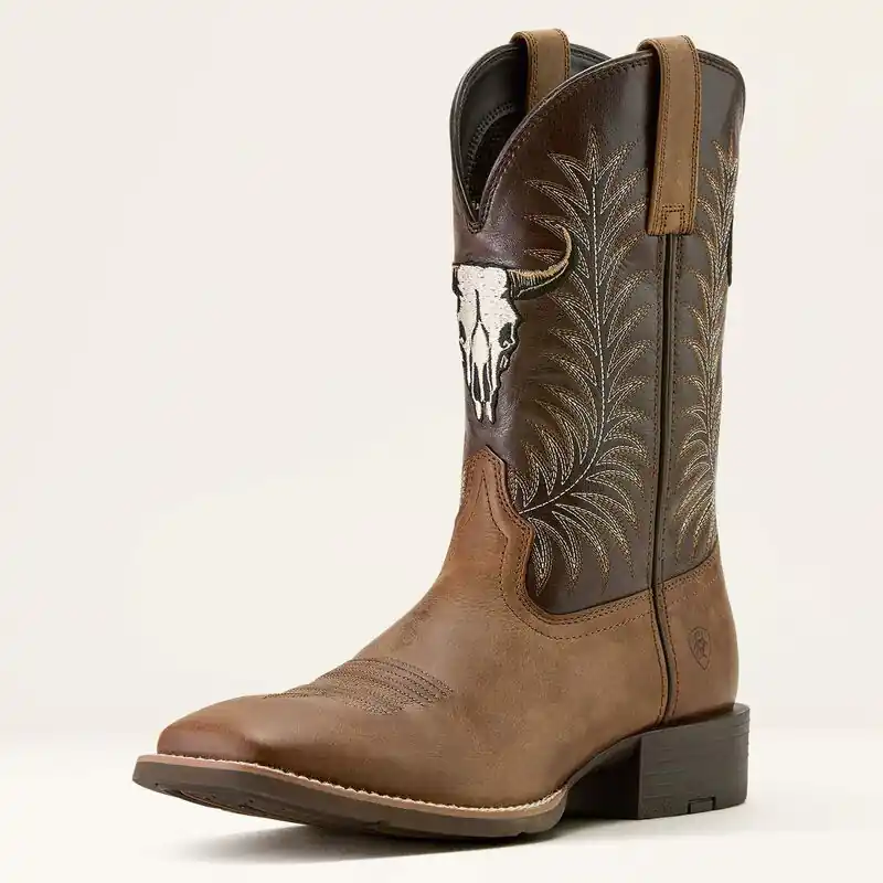 Men's Ariat Sport Steer Skull Cowboy Boot #10064053