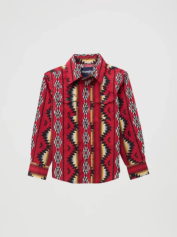 Boy's Wrangler Checotah Snap Front Shirt #112369457