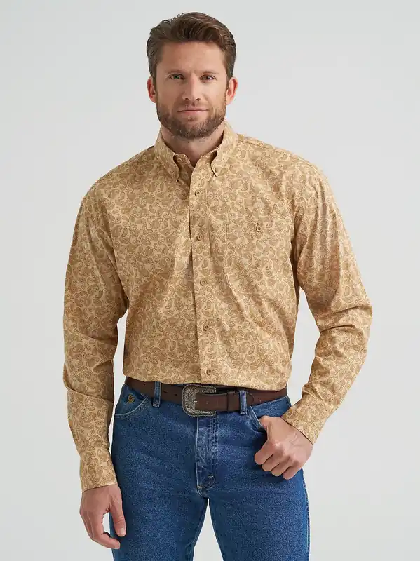 Men's Wrangler George Strait Button Down Shirt #112369585X