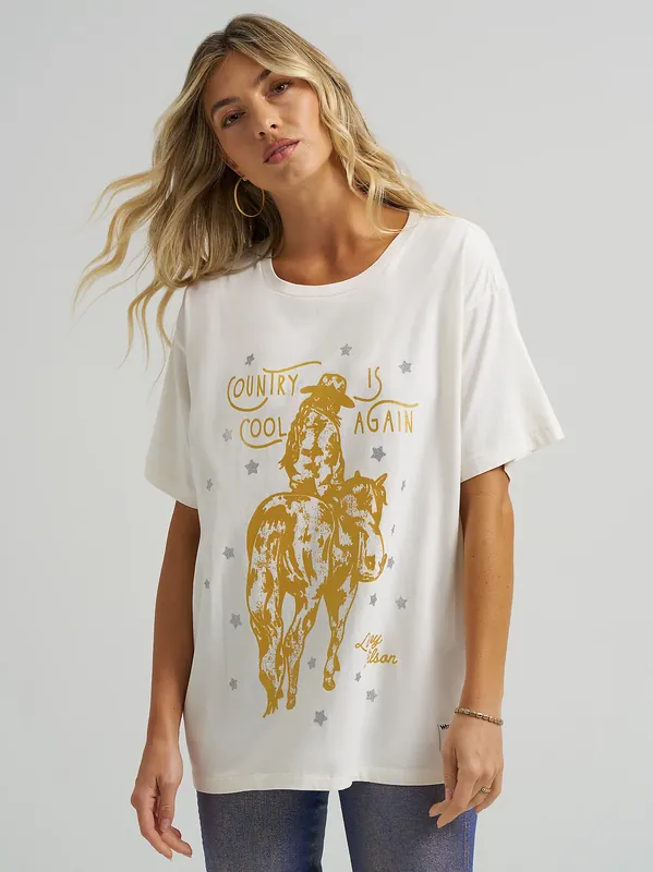 Women's Wrangler X Lainey Wilson Oversized T-Shirt #112373697