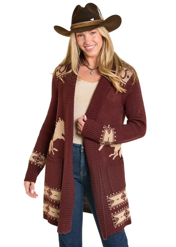 Women's Panhandle Slim Knit Cardigan #LW95T07930 - WHITE LABEL