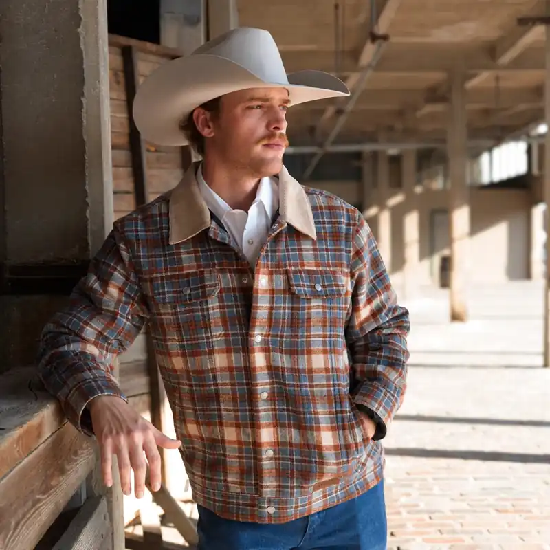 Men's Lazy J Ranch Wear Trucker Jacket #LJ-2529