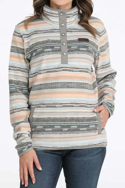 Women's Cinch Polar Fleece Pullover #MAK9909004