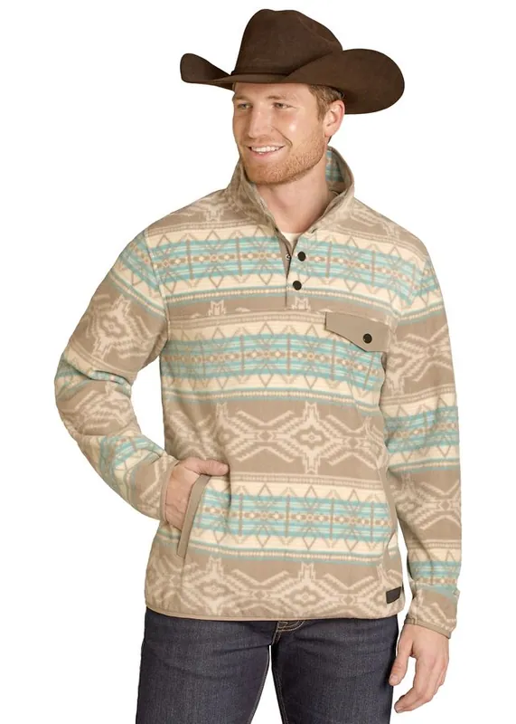 Men's Rock & Roll Cowboy Fleece Pullover #BM91T07720