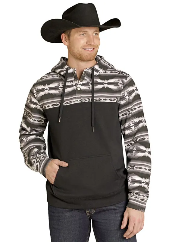 Men's Rock & Roll Cowboy Hoodie #BM94T07703