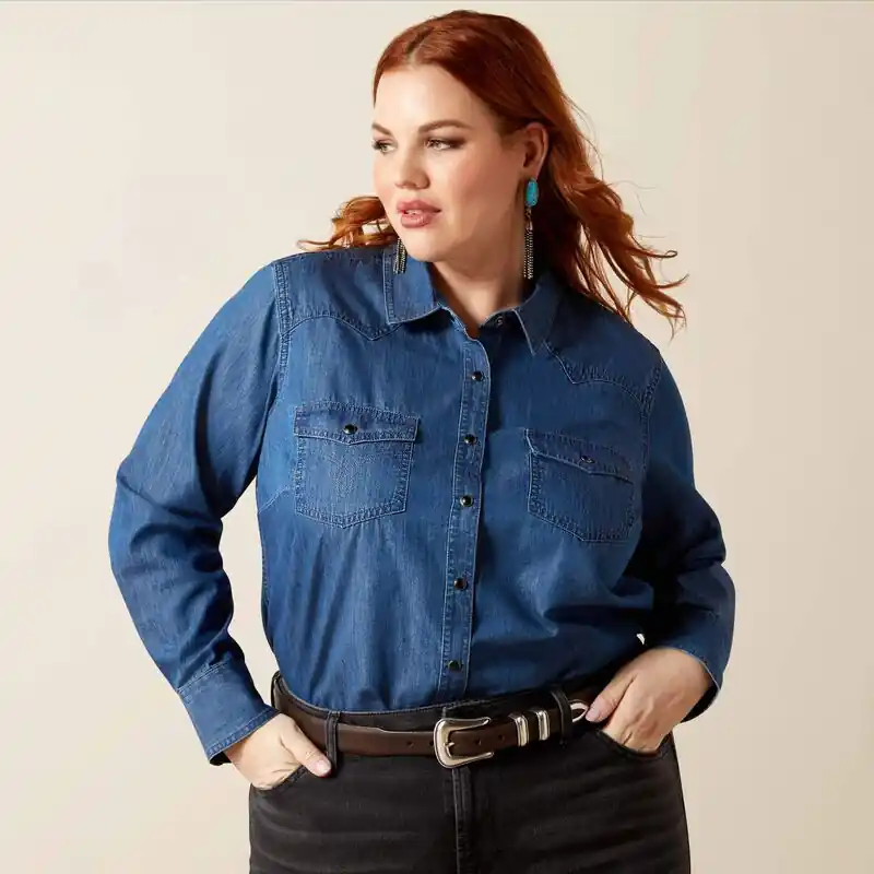 Women's Ariat True Blue Snap Front Shirt #10065864X