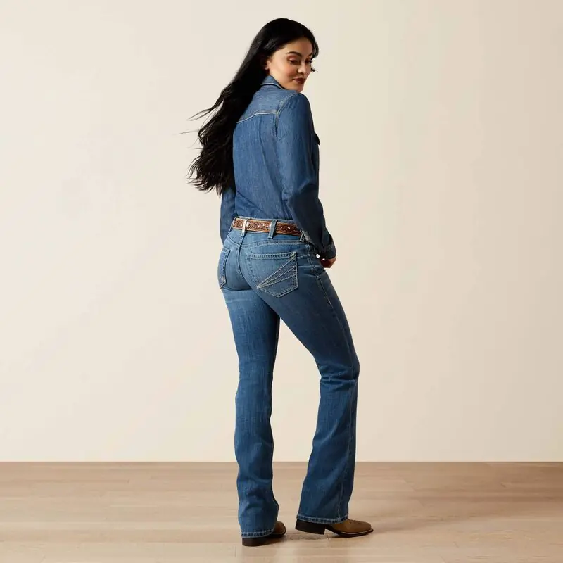 Women's Ariat Mid Rise Aisha Boot Cut Jean #10065887