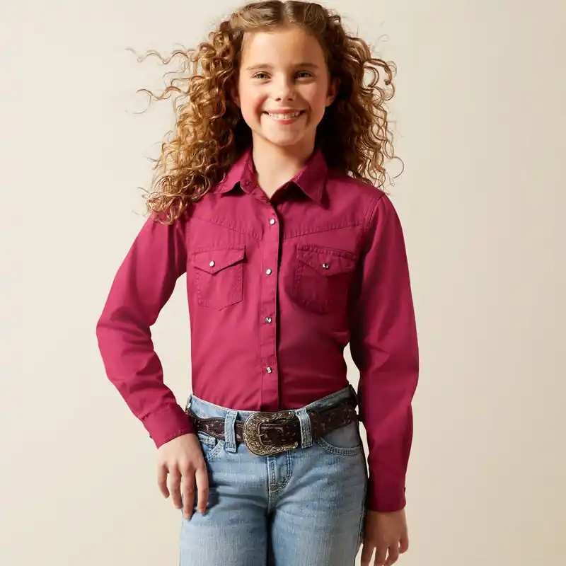 Girl's Ariat Shine Bright Snap Front Shirt #10065862
