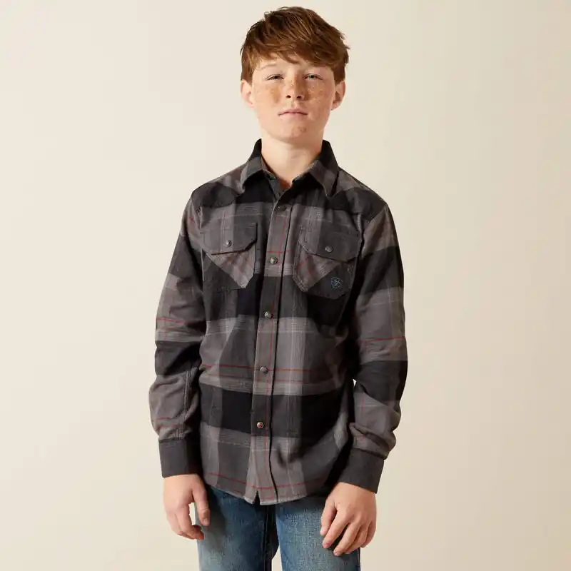 Boy's Ariat Hernandez Retro Classic Fit Snap Front Shirt #10065875