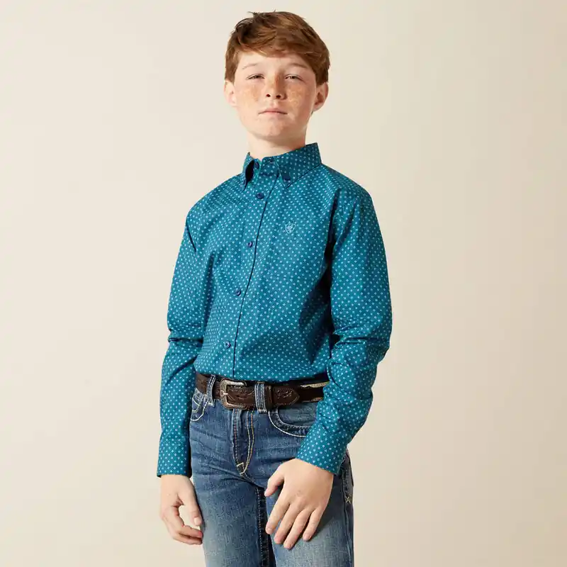 Boy's Ariat Tyce Classic Fit Button Down Shirt #10065986