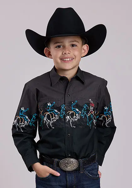 Boy's Roper Snap Front Shirt #03-030-0421-0108
