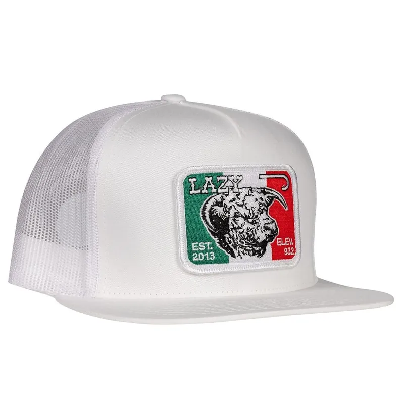 Men's Lazy J Ranch Wear Mexico Elevation Cap #WHITE4MELEV - LAZY J RANCHWEAR