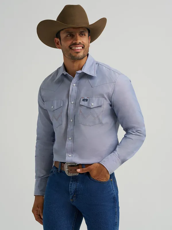 Men's Wrangler Cowboy Cut Snap Front Work Shirt #112370330X