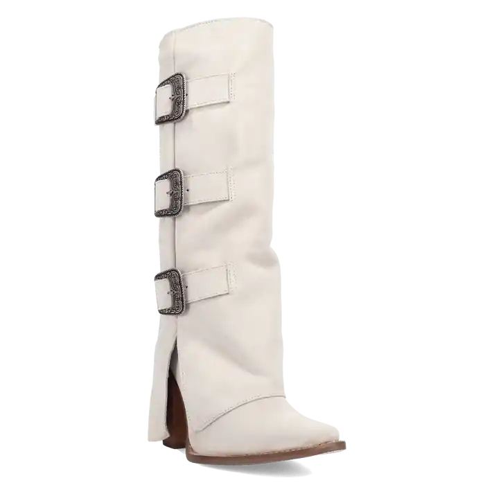 Women's Dingo Buckle Bunny Western Boot #DI2345-WH