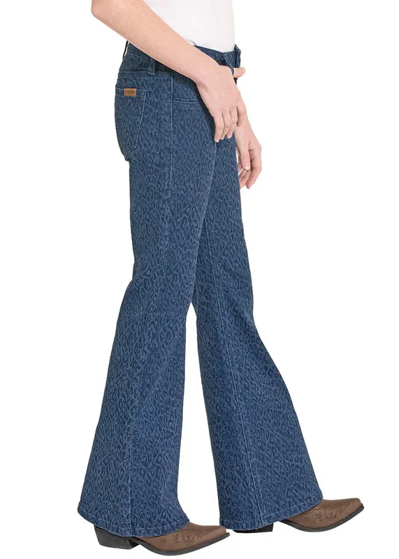 Girl's Rock & Roll Denim Flare Jean #BG6PD08467