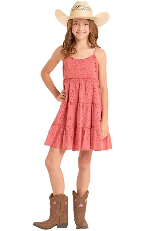 Girl's Rock & Roll Denim Dress #BGD0R09044