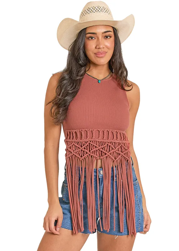 Women's Rock & Roll Denim Tank Top #BW20T08080