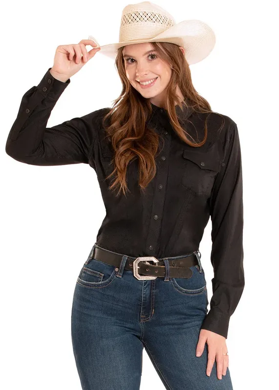 Women's Rock & Roll Denim TEK Western Snap Front Shirt #BWN2S06797