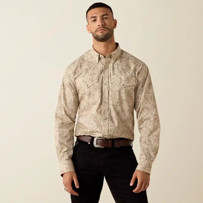 Men's Ariat Trevon Classic Fit Snap Front Shirt #10071032