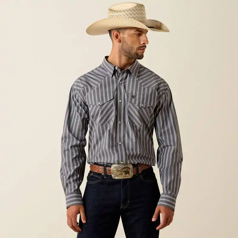 Men's Ariat Pro Series Theron Classic Fit Snap Front Shirt #10071725