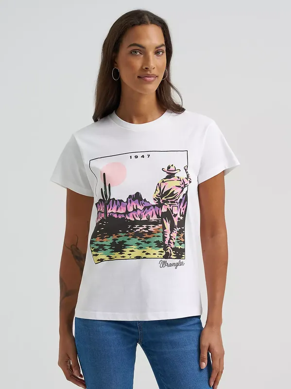 Women's Wrangler Desert Vista Retro T-Shirt #112372990