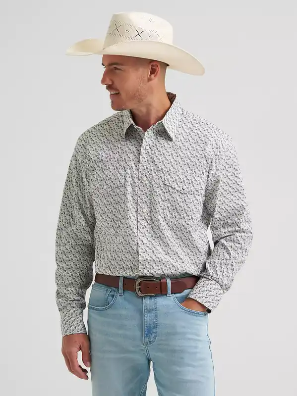 Men's Wrangler 20X Competition Advanced Comfort Snap Front Shirt #112374298