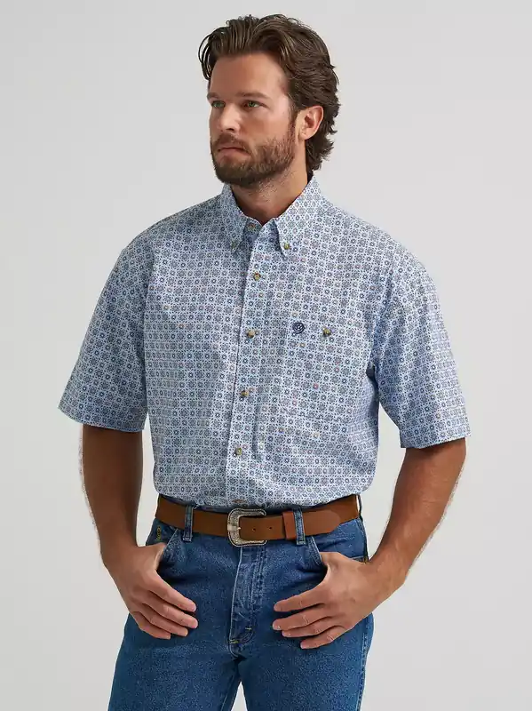 Men's Wrangler George Strait Button Down Shirt #112374581