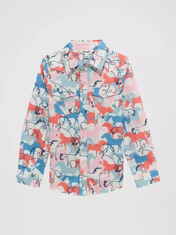 Girl's Wrangler Snap Front Shirt #112374683