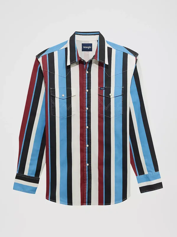 Boy's Wrangler Brushpopper Snap Front Shirt #112375804