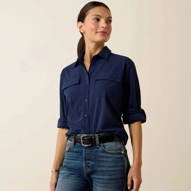 Women's Ariat SolVeil Button Down Shirt #10071224