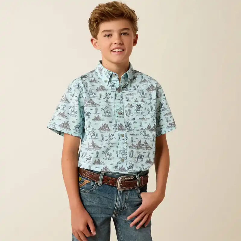 Boy's Ariat Pratt Button Down Shirt #10071677