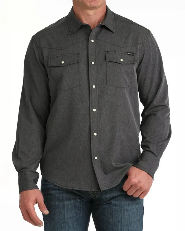 Men's Cinch Ripstop Camp Snap Front Shirt #MTW1403007
