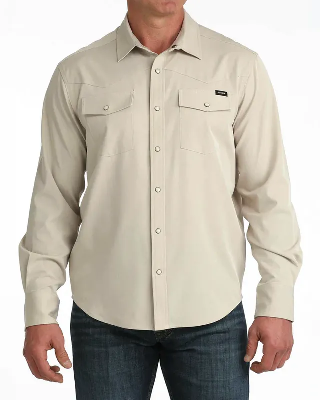 Men's Cinch Stretch Ripstop Camp Snap Front Shirt #MTW1403008