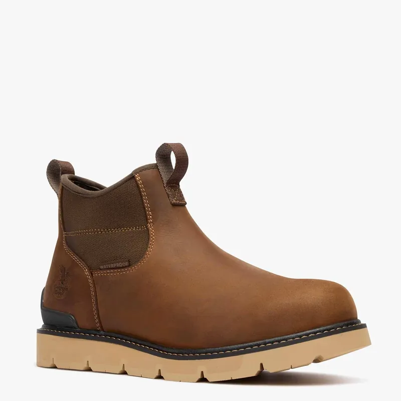 Men's Georgia Carbon Flex Wedge Chelsea Waterproof Work Boot #GB00730