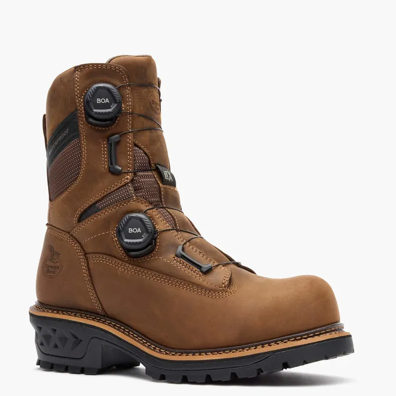 Men's Georgia LTX Logger Waterproof Composite Toe BOA Work Boot #GB00732