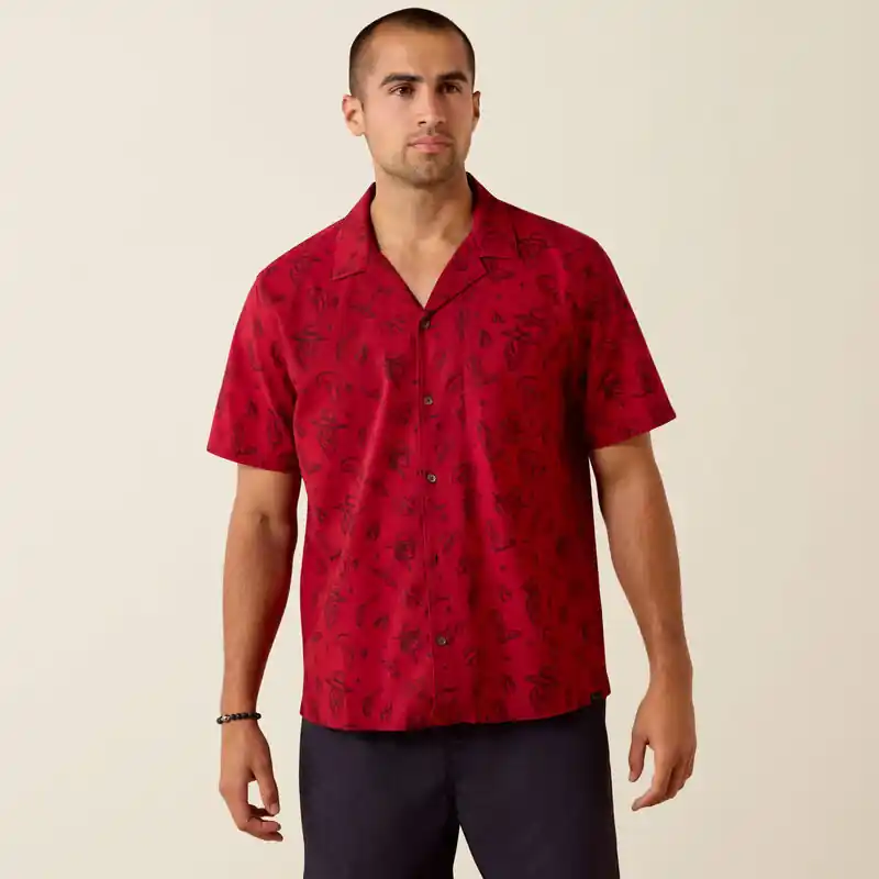 Men's Ariat Retro Camp Classic Fit Button Down Shirt #10071592