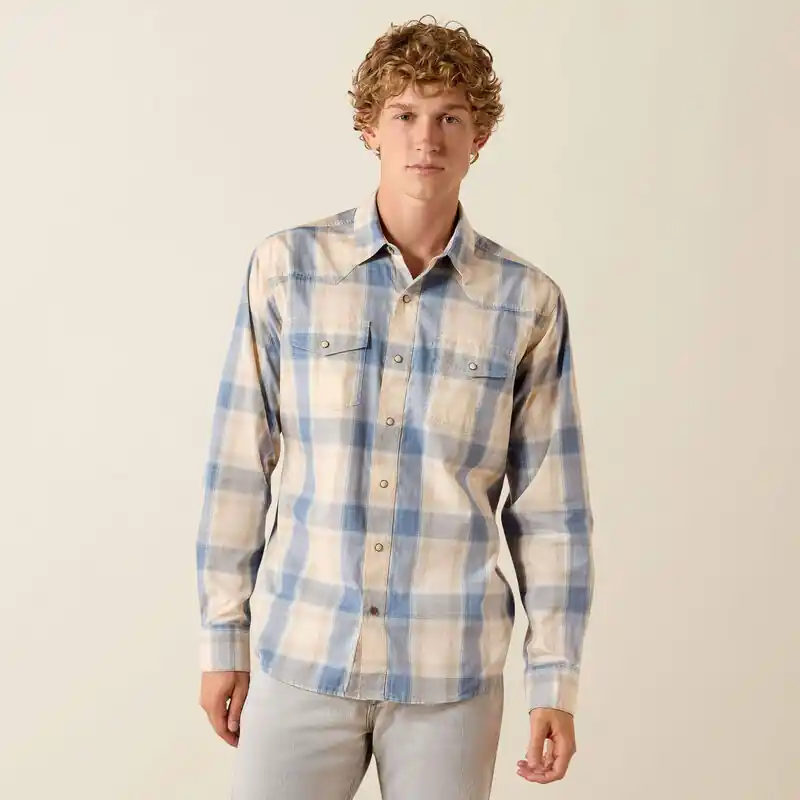 Men's Ariat Horace Fitted Snap Front Shirt #10071619
